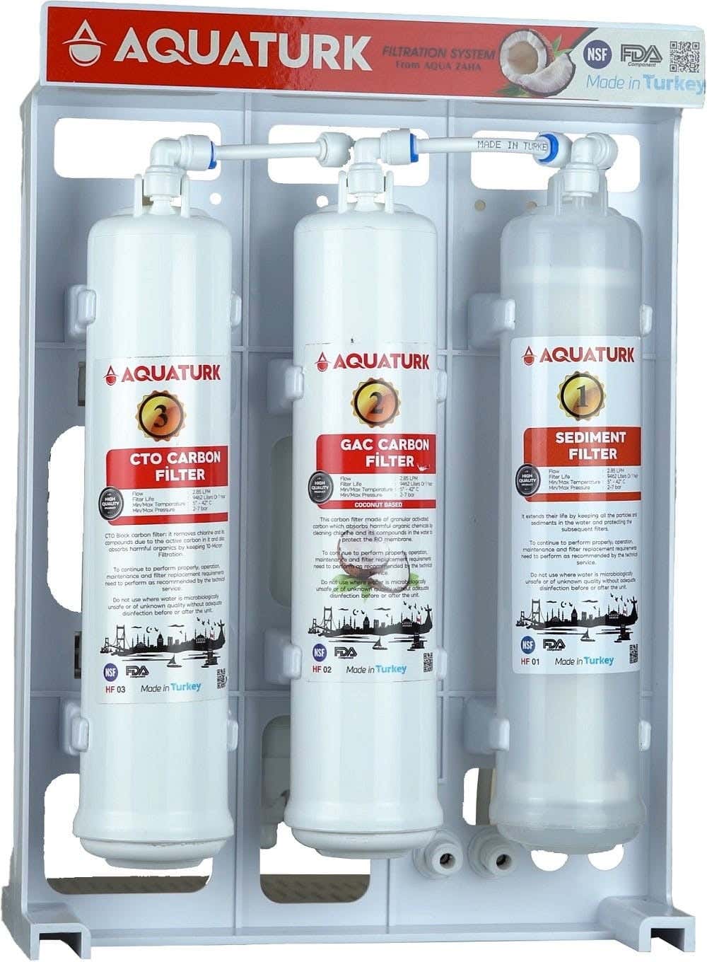 Aquaturk Water Filter, 5 Stages - White