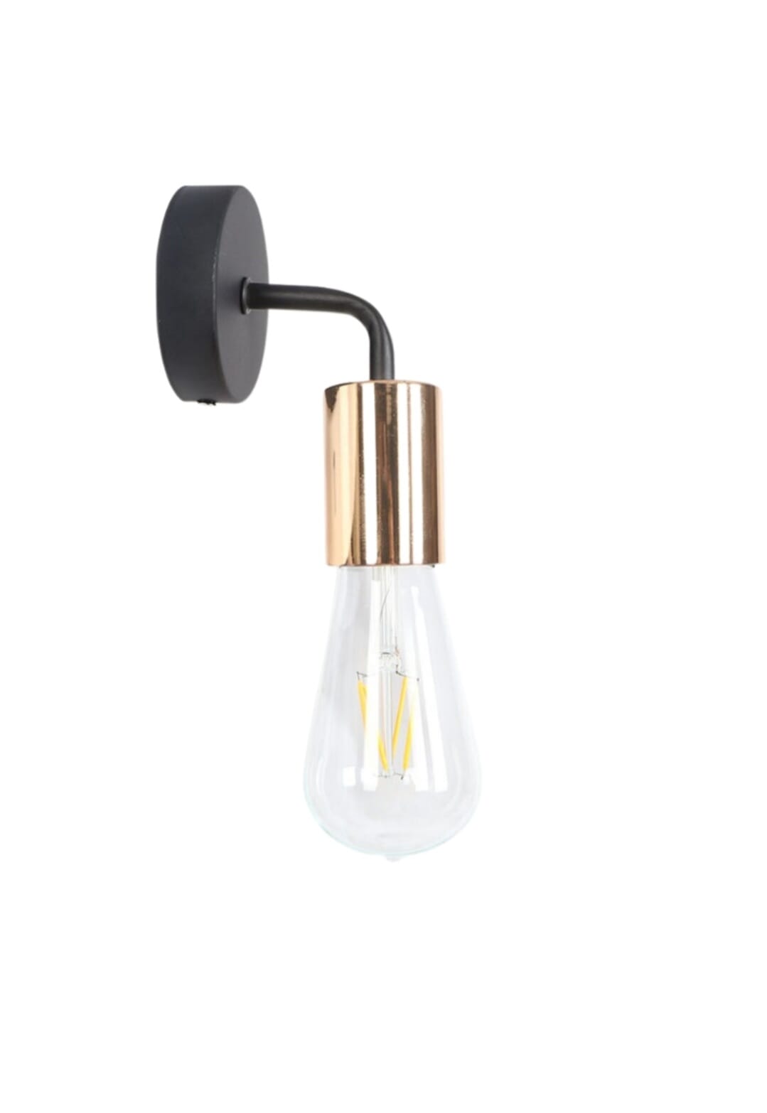 Metal Wall Lighting, 15×10 cm - Black Gold