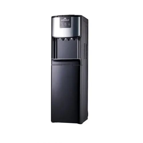 Armadillo Water Dispenser, 3 Taps, Hot/Cold/Cool, Built-in Storage Cabinet, ARM-WDS-CAB-BK-0003 - Black
