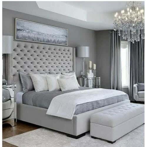 Beech Wood Bed And Banquette, 180×200×130 cm - Beige
