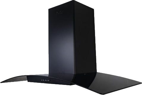 Purity Wall Mount Built in Hood, 90 cm - Black