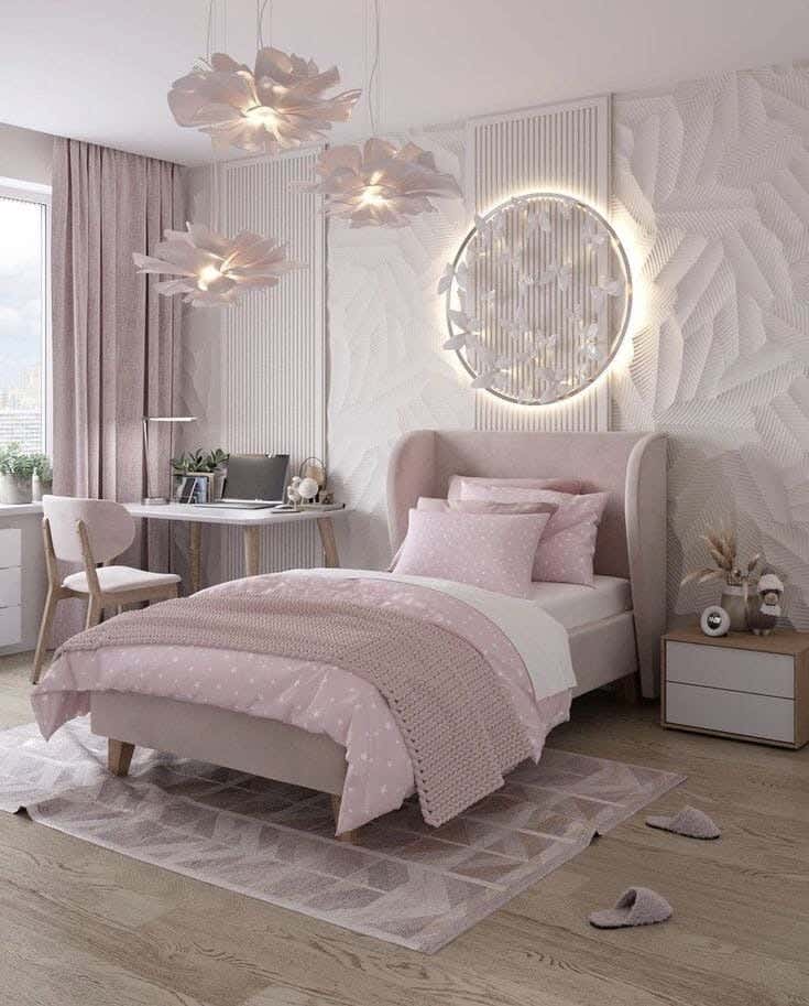 Muski Wood + Mdf Bed With Hammer Velvet Fabric, 120X120X200 Cm - Cashmere