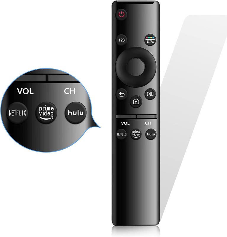 Remote Control Compatible with Samsung TV, LCD, LED, UHD, SUHD, QLED, HDR - Black
