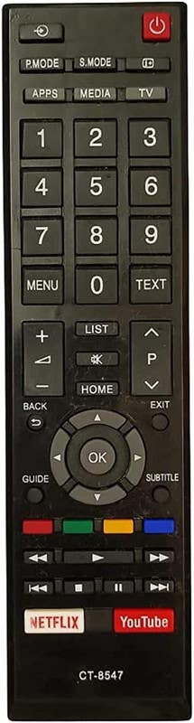 Remote Control, Compatible with Smart TV - Black