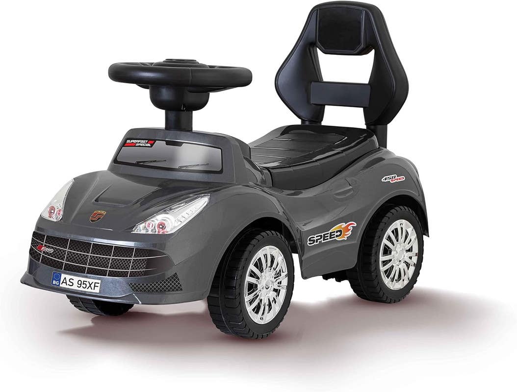 Ride-on car for children, plastic - grey