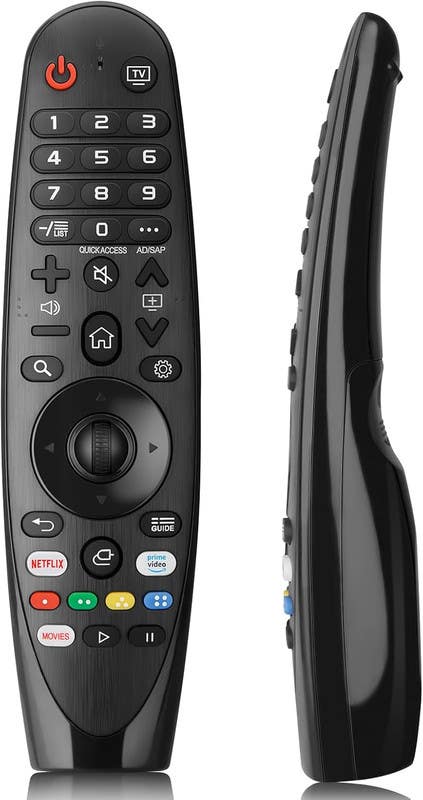 Remote Control AN-MR20GA, Compatible with LG TV, Voice Control - Black