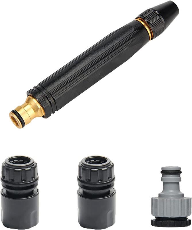 High Pressure Water Gun Nozzle for Car Wash - Black