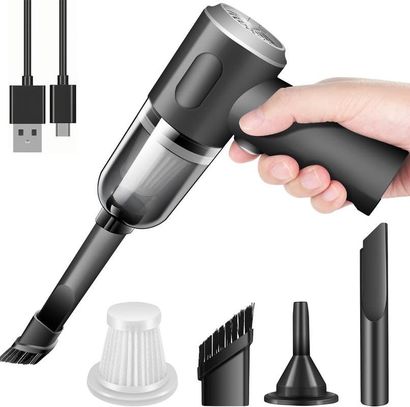 Vacuum Cleaner, Cordless, 3 x 1, 2400 Watt, Rechargeable - Black