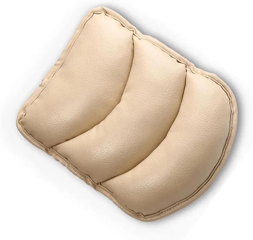 Car Armrest, Soft Leather, Compatible with All Cars - Beige