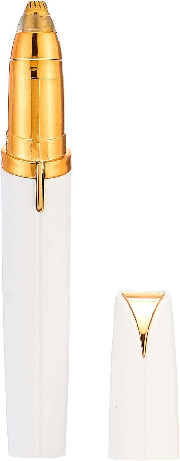 Flawless eyebrow hair removal device - golden white