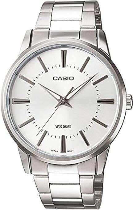 Casio Analog Casual Watch For Women, Stainless Steel Strap - Silver
