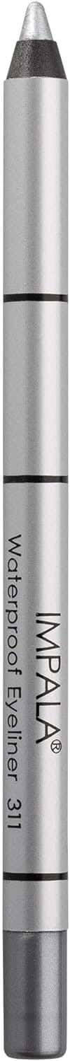 Impala Eyeliner Pencil, Waterproof Cream, Smokey Effect, Color 311 Silver