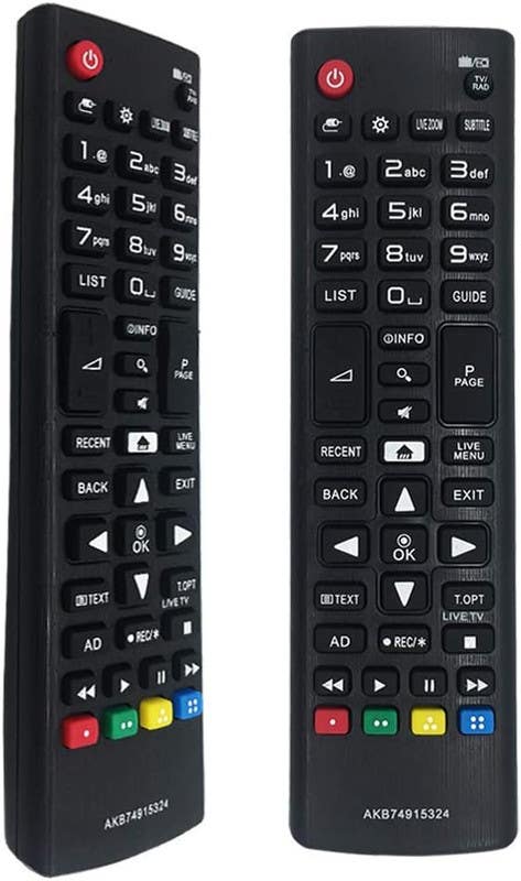 Remote control AKB74915324, compatible with LG, LCD, LED, Smart TV - Black