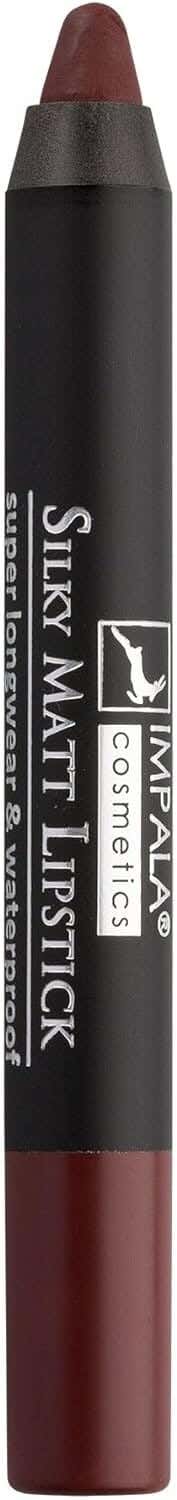 Impala Matte Silky Long Wear Lipstick, Deep Maroon