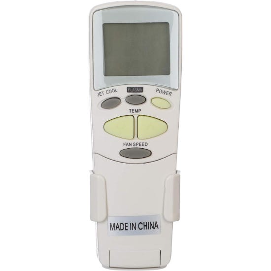 Air Conditioning Remote Compatible With Lg Plasma, Akt342 - White