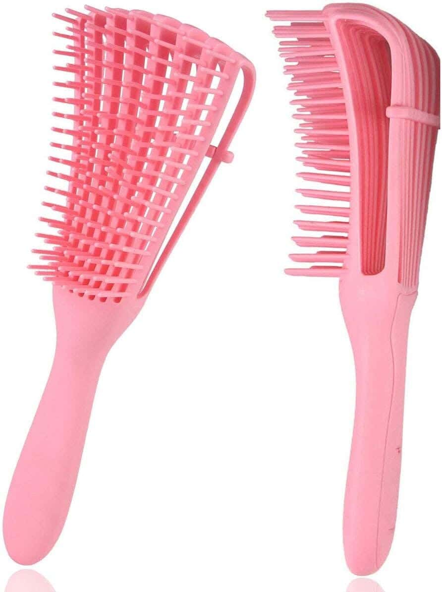 SYBF Detangling Brush for African Textured Curly Hair - Pink