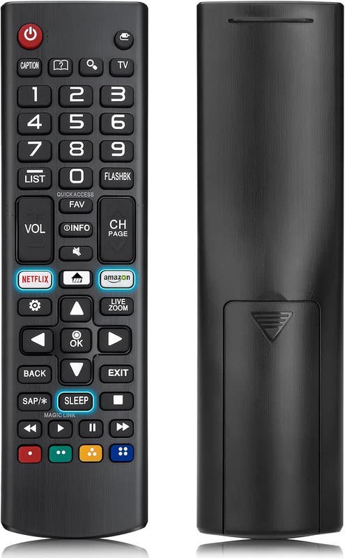Remote Control AKB75095307, Compatible with LG TV, LED, LCD, 3D, HD - Black