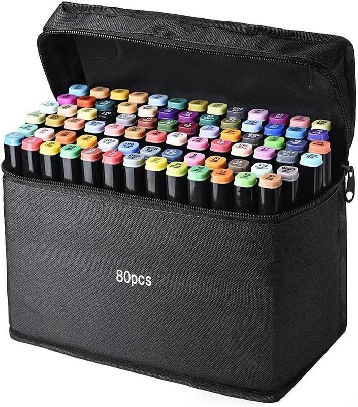 Set of drawing pencils, 80 colors - Multicolor