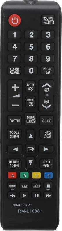 Remote Control AA59-00744A , Compatible with Samsung Plasma, LCD, LED, Smart TV - Black