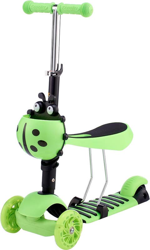 Scooter Children with lighted wheels - Green