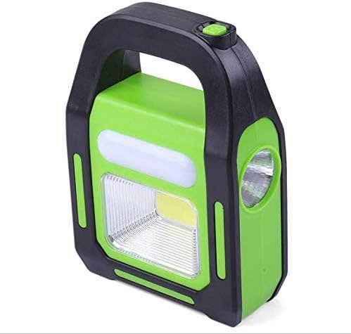 Portable Led Flashlight, Rechargeable, Waterproof, Solar Powered, Usb Port - Black