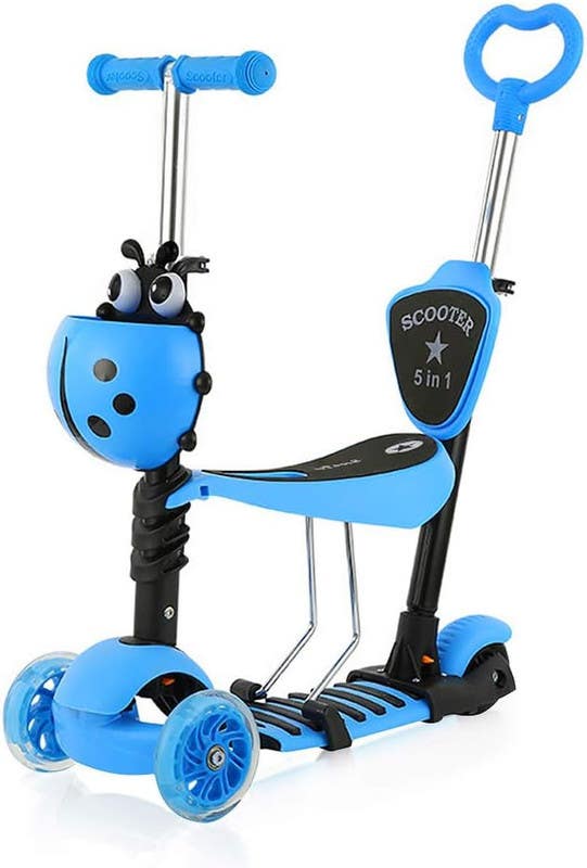 Dripex Kids Scooter, 5x1 Multi-Functional - Blue