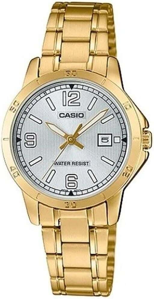 Casio Analog Dress Watch For Women, Stainless Steel Strap - Gold