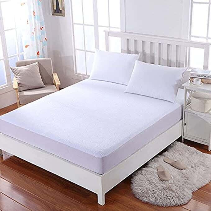 Mattress Cover, One Piece, 200×200cm - White