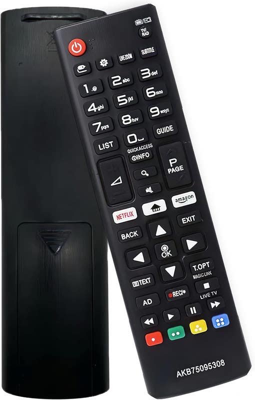 Remote Control AKB75095308, Compatible with LG Smart TV - Black