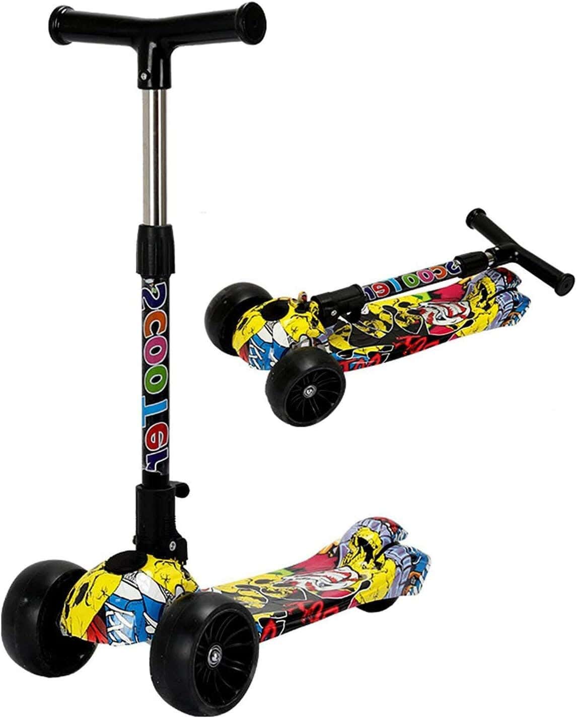 Children'S Tricycle Scooter, Adjustable - Multicolor