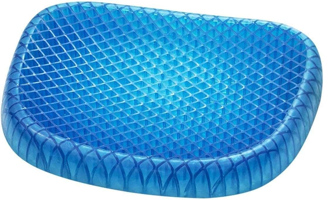 Gel Seat Cushion, for Office Chairs and Cars, Non-Slip - Blue