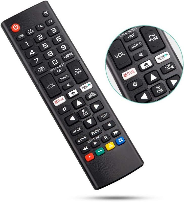 Angrox Remote Control Compatible with LG TV, LCD, LED, HD, 3D, AH-5307 - Black