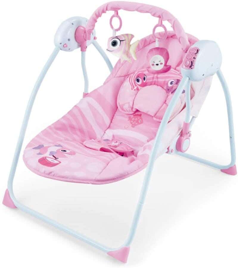 Baby Rocking Chair And Bed, Thick Steel Tube - Multicolor