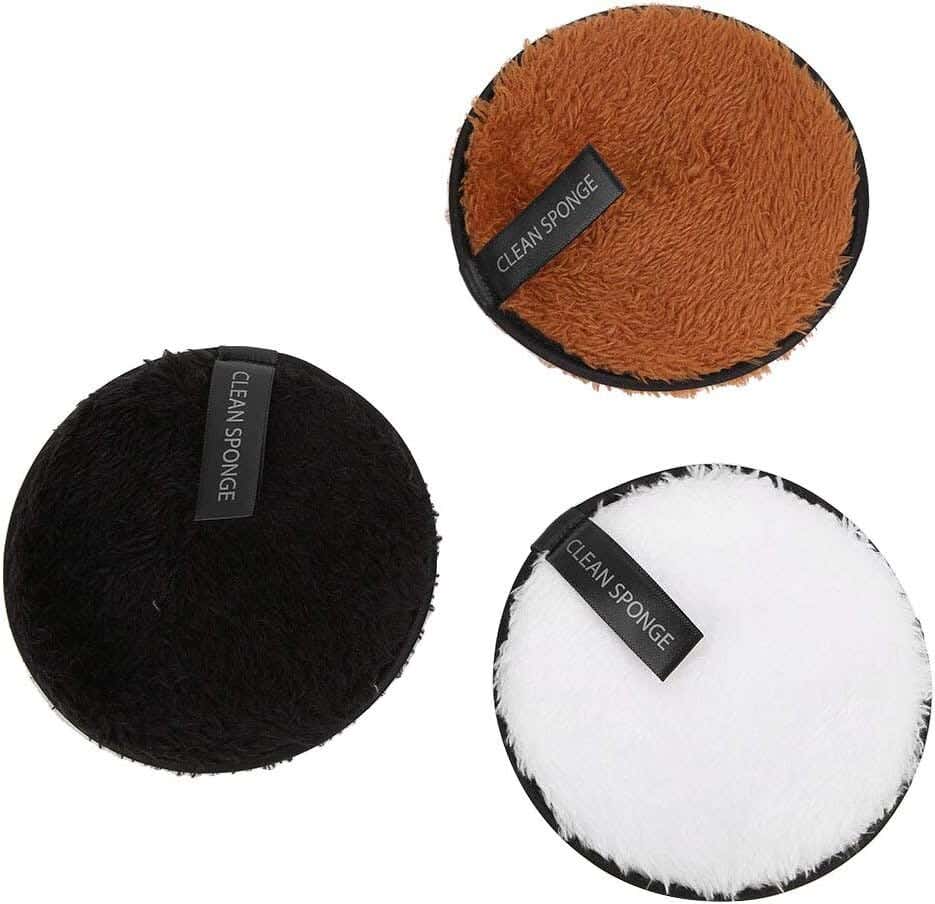 Zerodis Makeup Removal Sponge Set, Double Sided, 3 Pieces - Multi Color