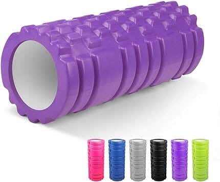 Fitness Foam Roller, For Muscle Massage And Physical Therapy - Purple