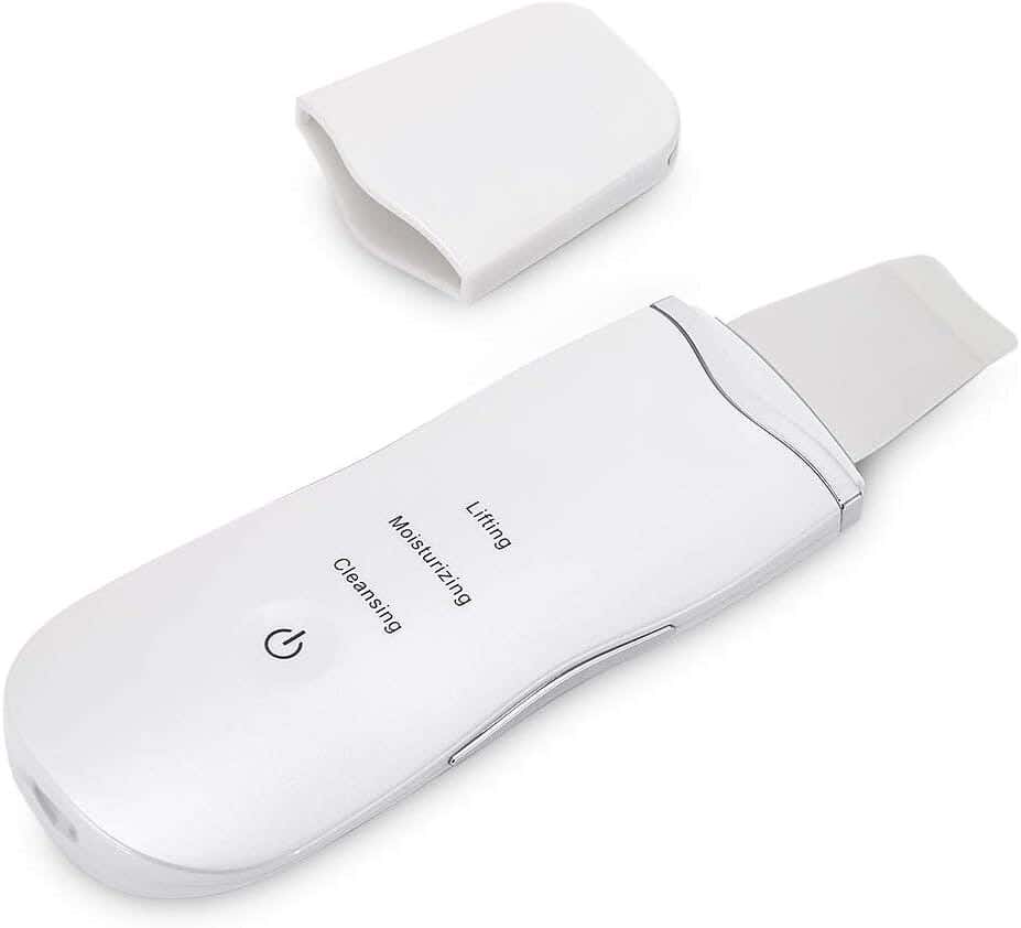 Blackhead removal and facial cleaning device - white