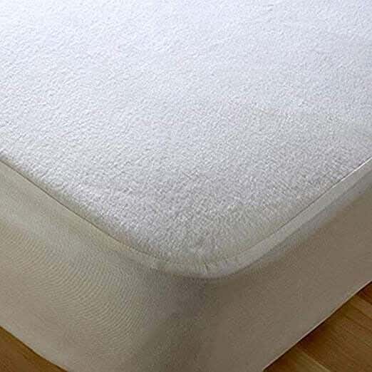 Cotton Mattress Cover, One Piece, 120cm - White