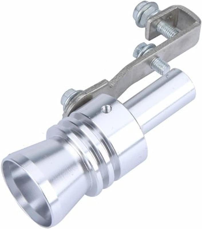 Turbo Muffler Whistle, XL, 3.5 cm - Silver