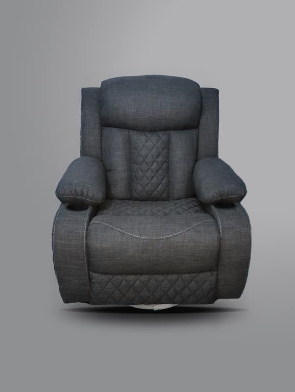 Lazy Boy Recliner Chair, 90x105x95 cm, Red Beech Wood - 95