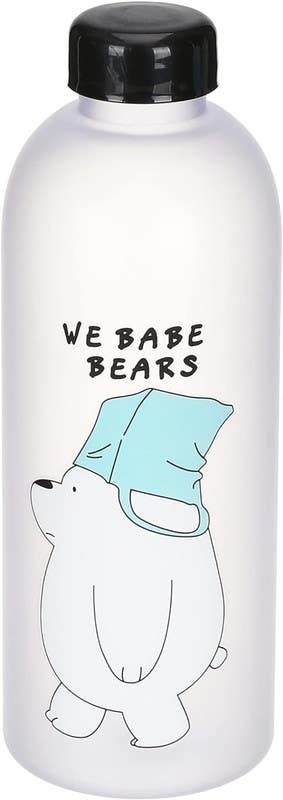 Water Bottle, 1 Liter - White