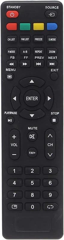 Remote Control, Compatible with Prima and ATA TV - Black