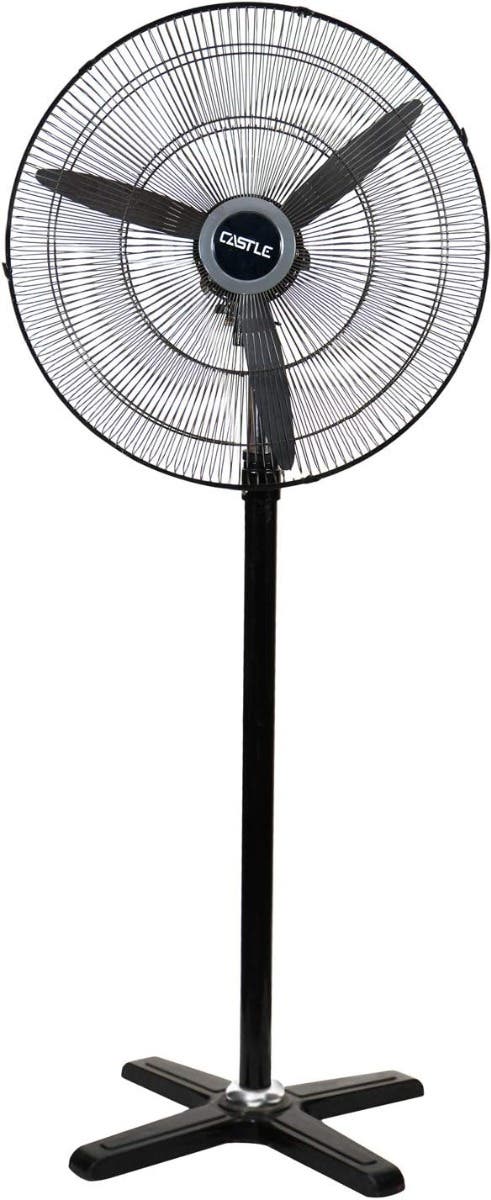 Castle FAS-5030N Stand Fan, 3 Speeds, 200 W - Black