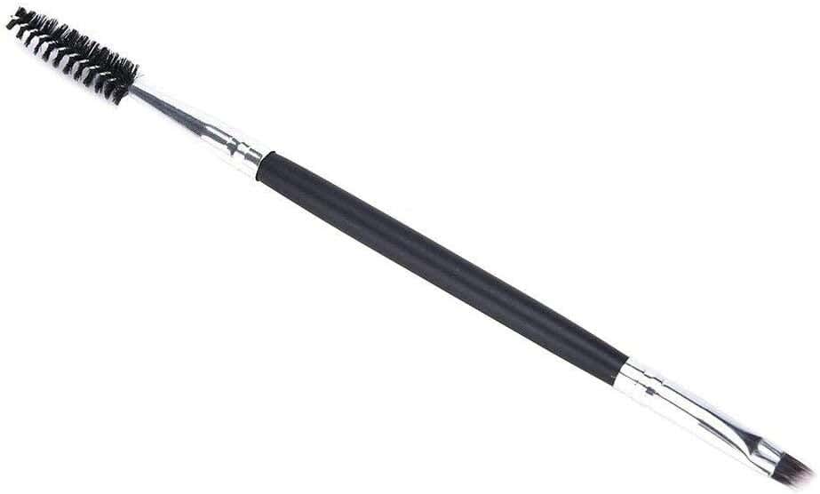 Double Brush And Comb For Defining Eyebrows And Eyes, 13.5 cm - Black