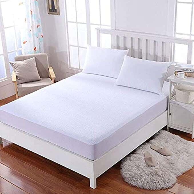 Cotton Mattress Cover, One Piece, 200x150cm - White