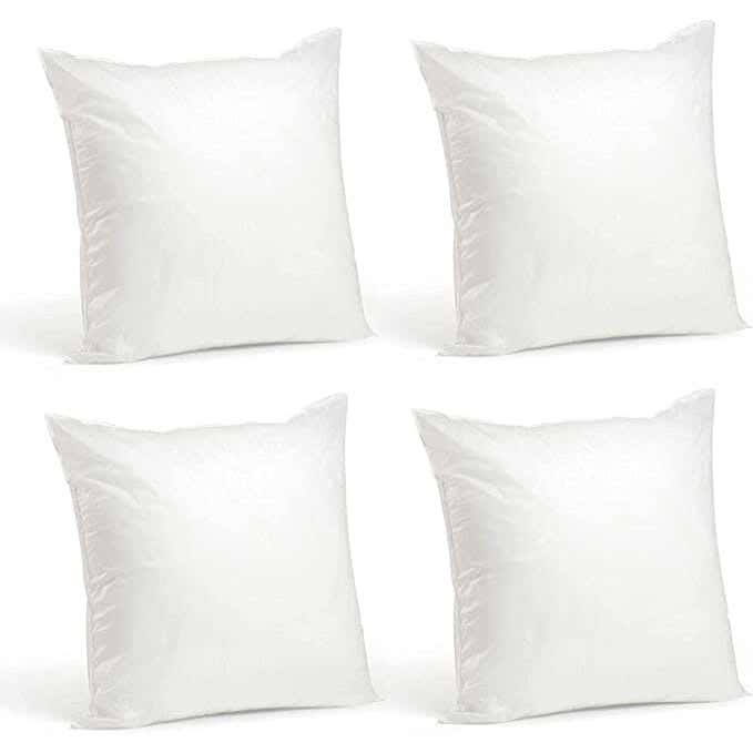 Fiber Cushion, 4 Pieces, 50x50cm - White