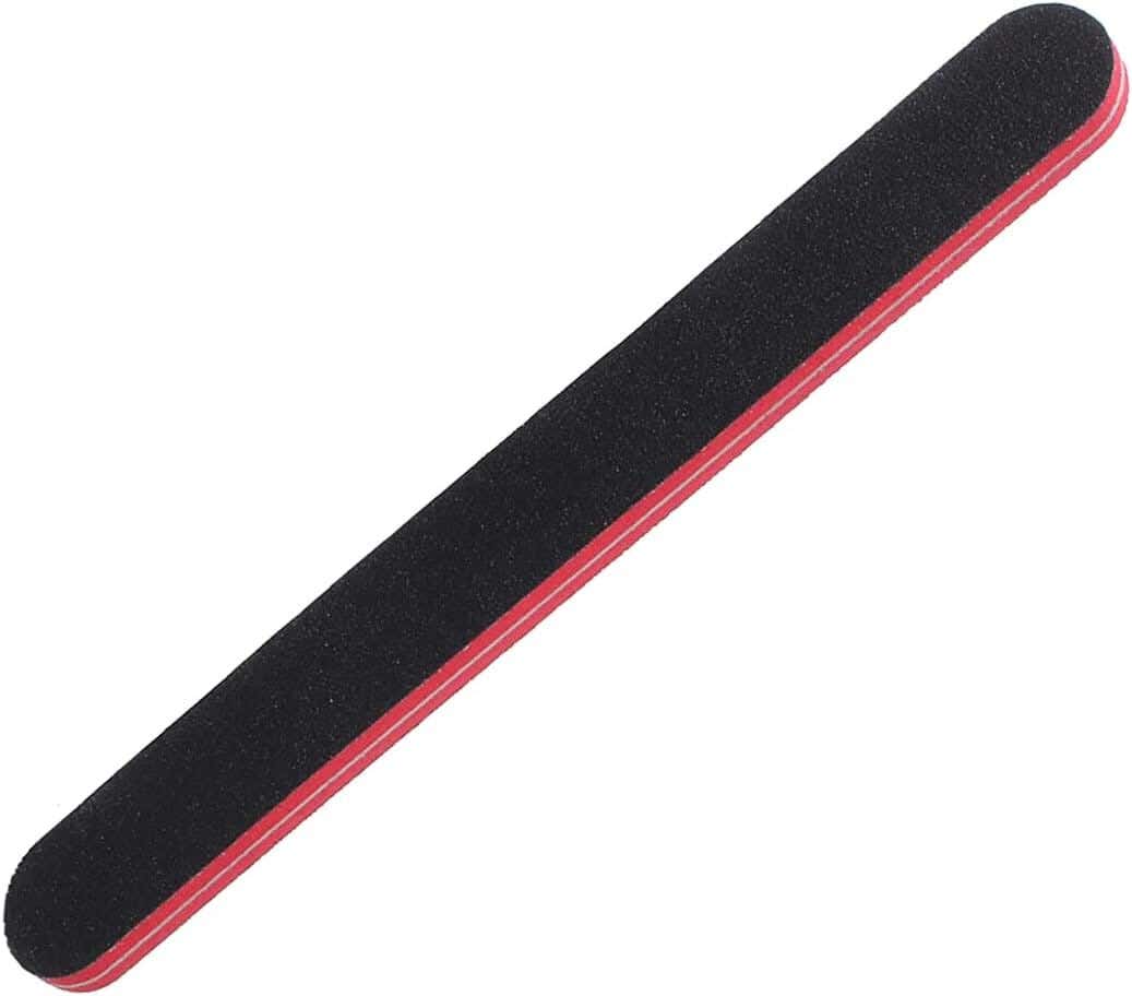 Nail file set, two pieces - black