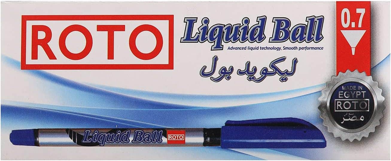 Liquid Ball Pen Refill, 0.7 mm, 12 Pens - White