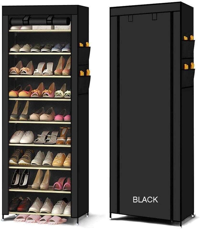 Fabric Shoe Rack, 160X60, 9 Shelves