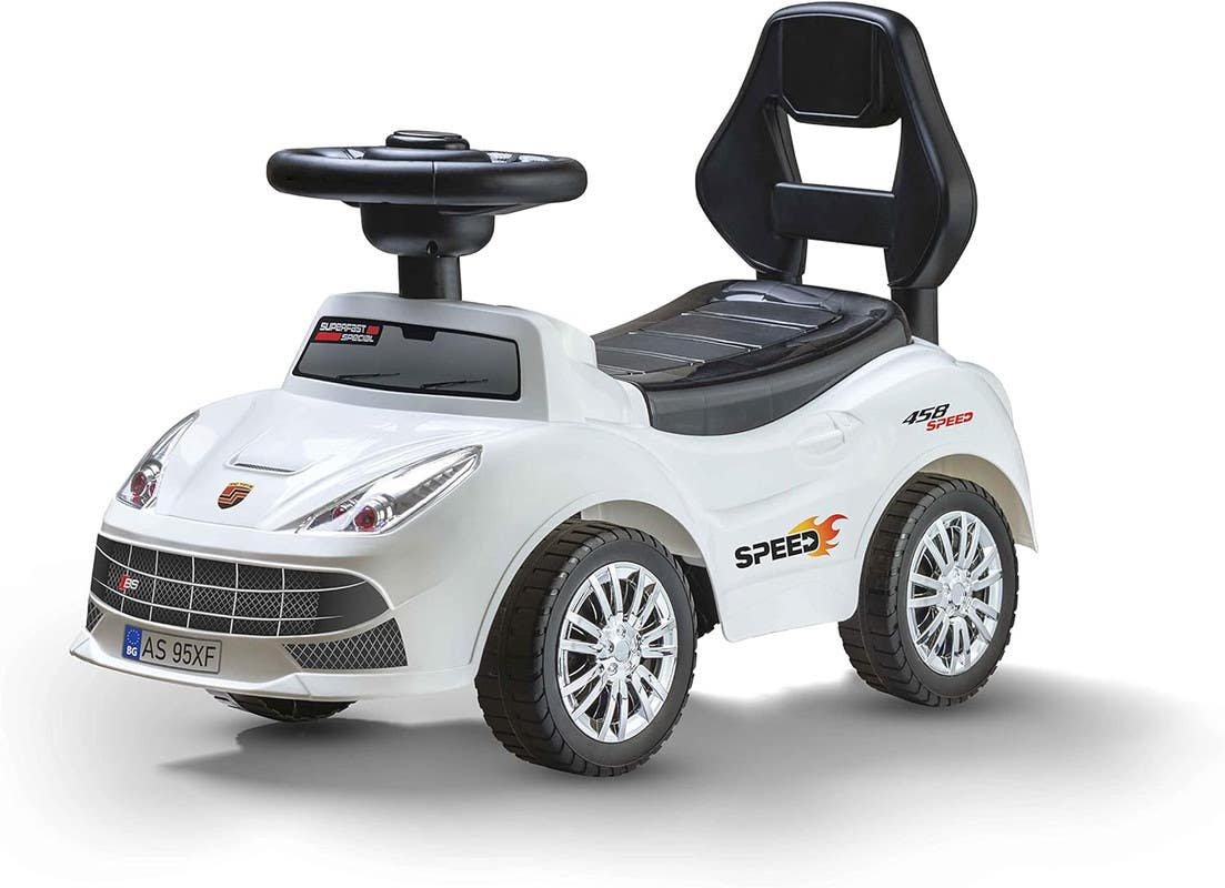 Ride-on car for children, plastic - White