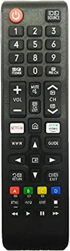 Remote Control, Compatible with Samsung and Prima TV - Black